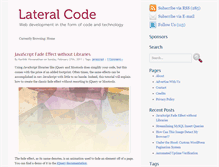 Tablet Screenshot of lateralcode.com
